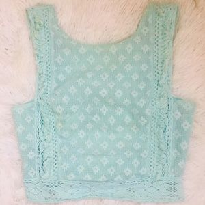 ZARA CUT OUT CROPPED TOP
